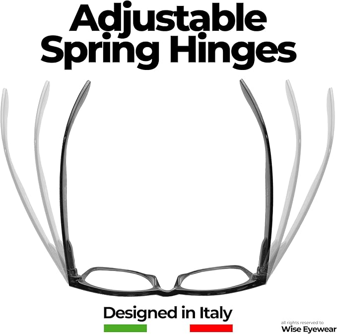 2 Pack Bulk Multi Focus 3 Power Progressive Reading Glasses - No Line Black, 3.00 x