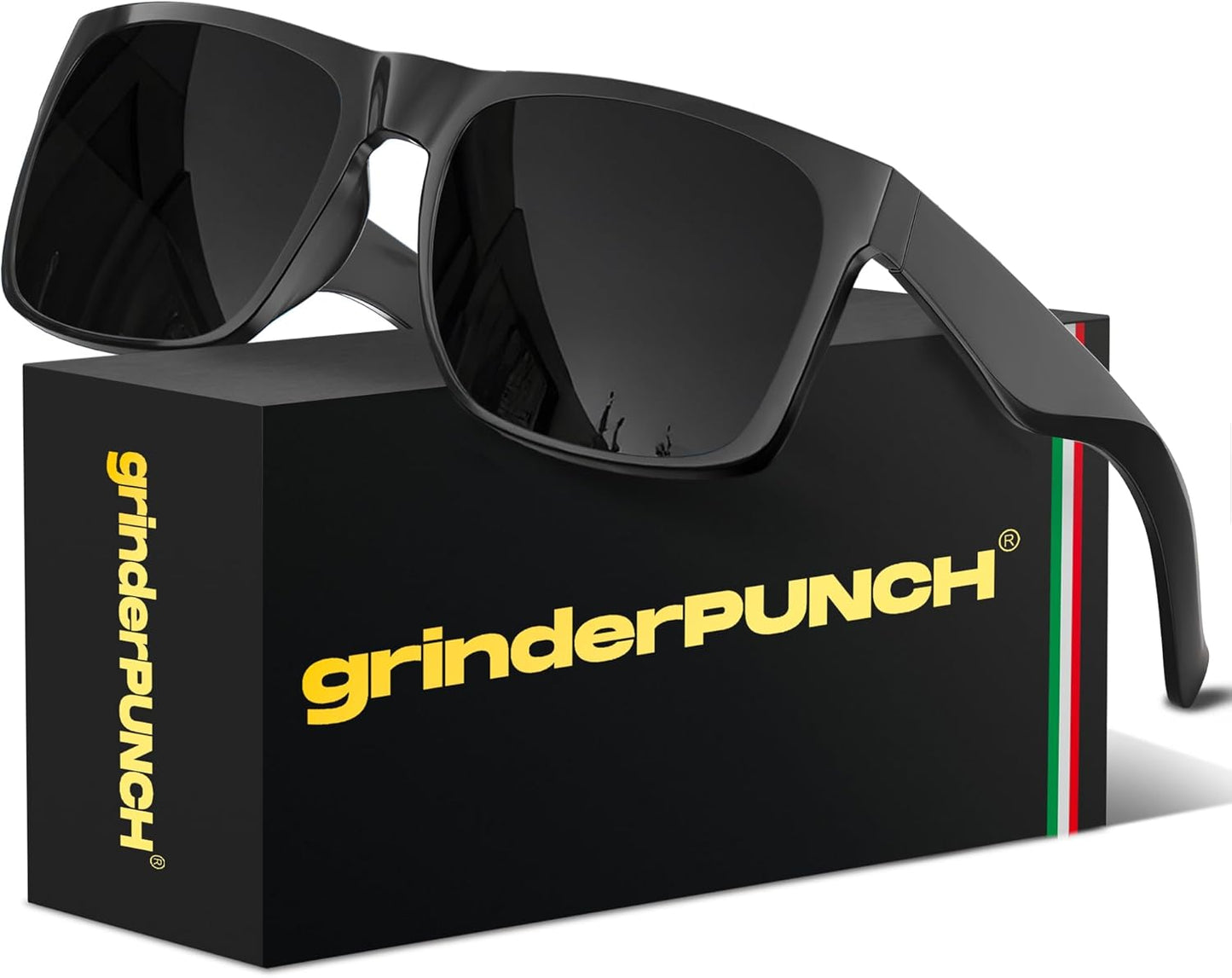 XL Polarized Oversized Sunglasses | Lightweight Men's Big Wide Head UV Protection for Sports, Driving, Fishing | Large Face Fit (Matte)