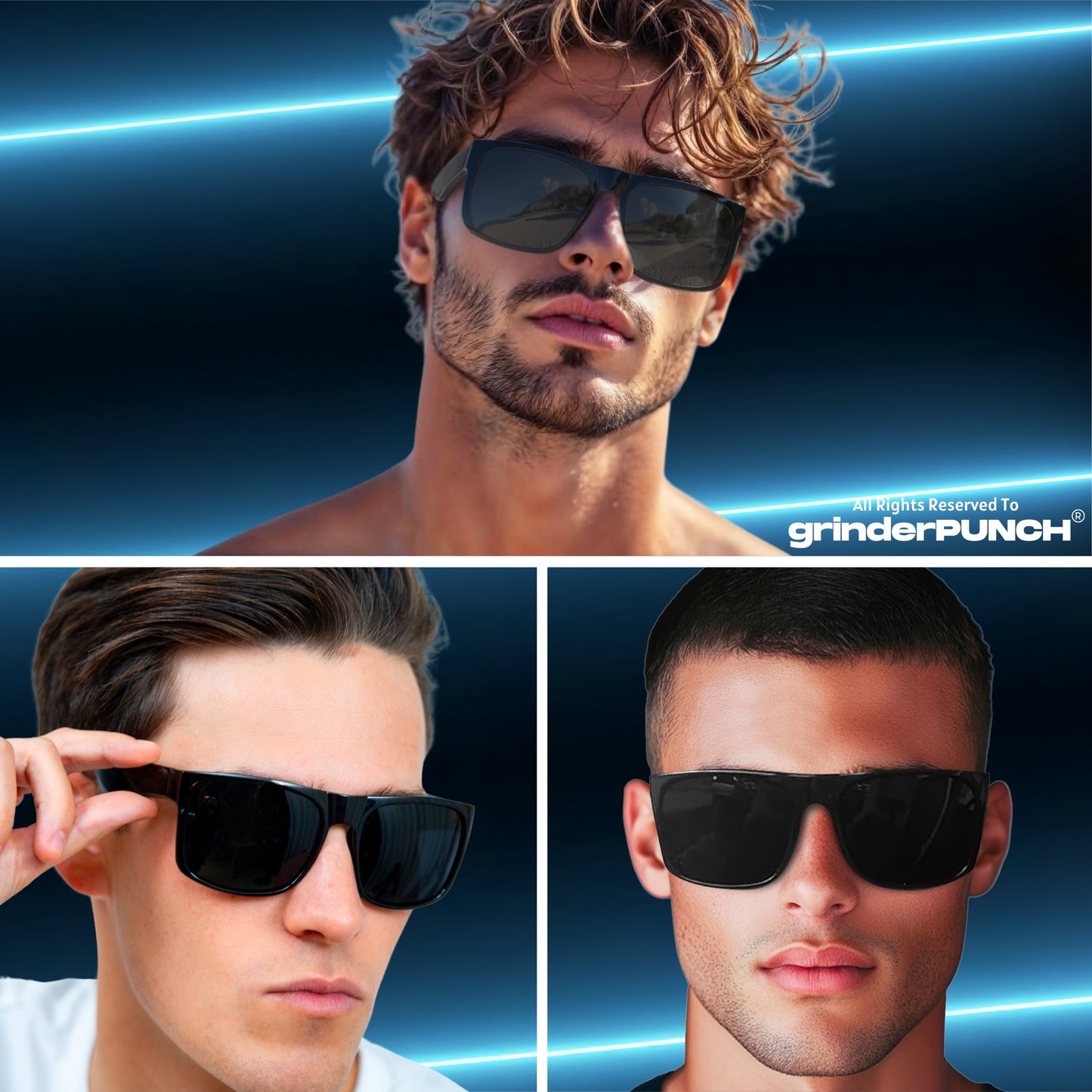 XL Polarized Oversized Sunglasses | Lightweight Men's Big Wide Head UV Protection for Sports, Driving, Fishing | Large Face Fit (Matte)
