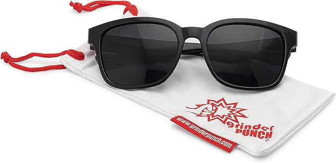 grinderPUNCH Trendy Oversized Sunglasses Classic Square Vintage Fashion Style Sun glasses