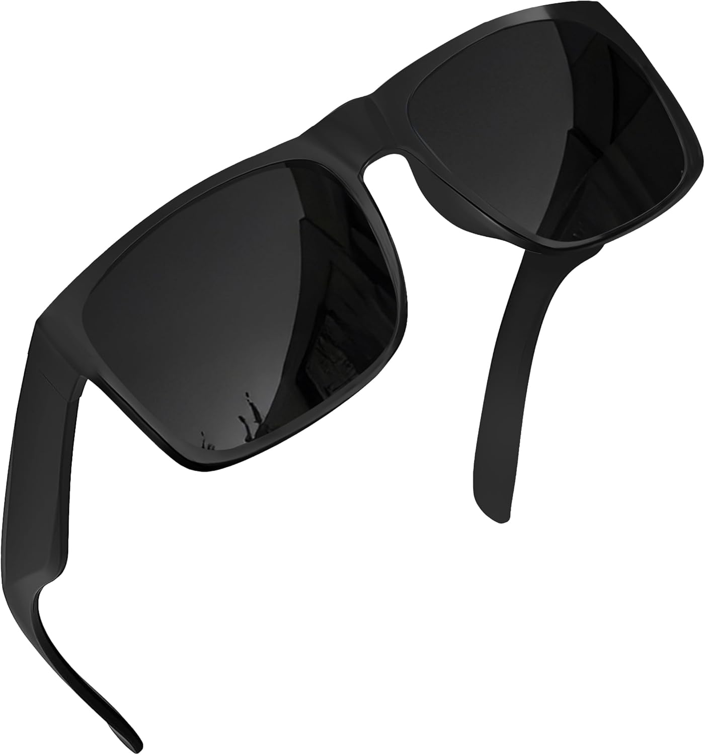 XL Polarized Oversized Sunglasses | Lightweight Men's Big Wide Head UV Protection for Sports, Driving, Fishing | Large Face Fit (Matte)