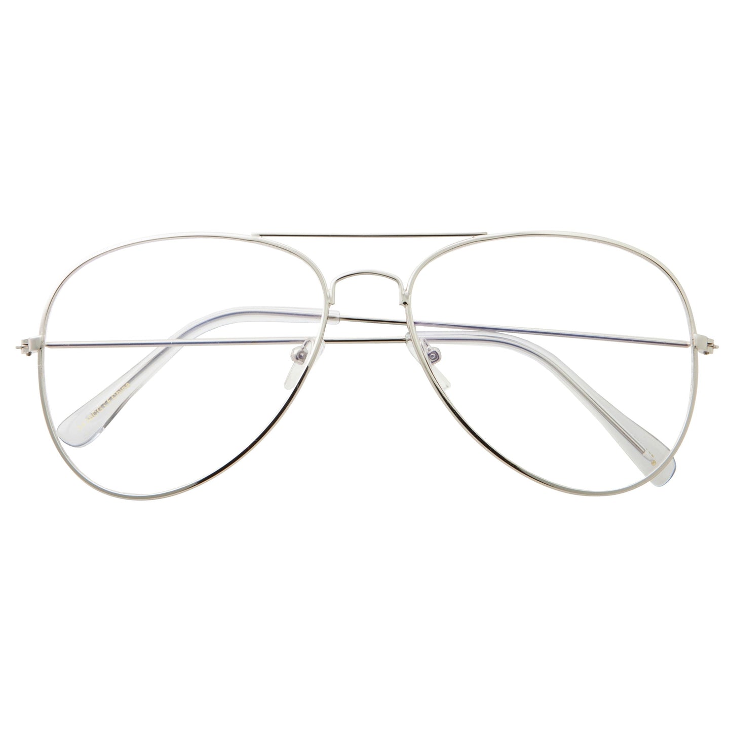 grinderPUNCH Blue Light UV Blocking Computer Glasses | Retro Aviator Style | Reduce Eye Strain Anti Glare Clear Lens Video Gaming Eyeglasses