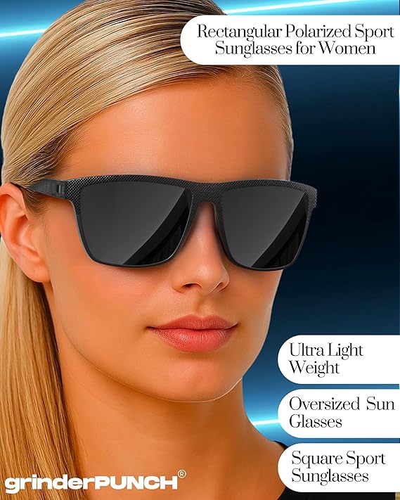 Polarized Sunglasses for Men Lightweight (Black)
