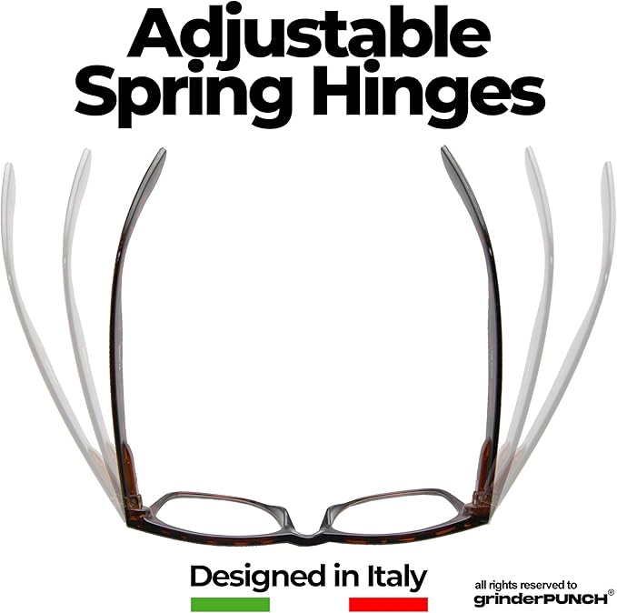 High Magnification Power Readers Reading Glasses Tortoise, 1.00 x