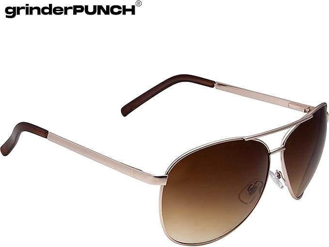 Big XL Wide Frame Extra Large Aviator Sunglasses (Gold - Gradient Lens)