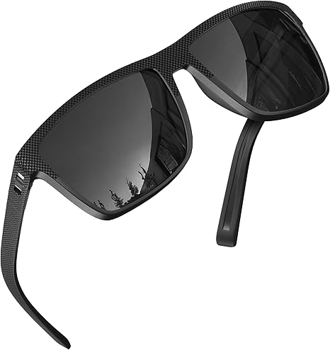 Polarized Sunglasses for Men Lightweight (Black)