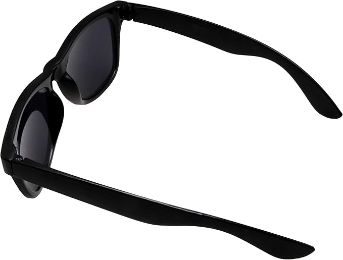 grinderPUNCH Men's Black Classic Horn Rimmed Retro Sunglasses Medium (52mm)