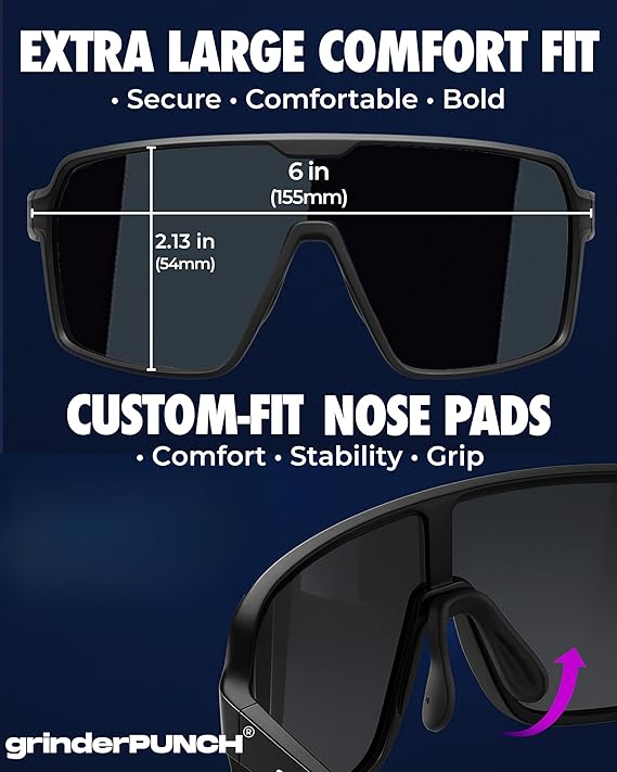 Polarized Sport Sunglasses Lightweight for Snow Hiking (Red)
