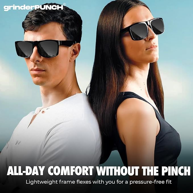 2 Pack XL Polarized Big Wide Frame Large Head Fit Sunglasses for Sports Driving Fishing Glasses