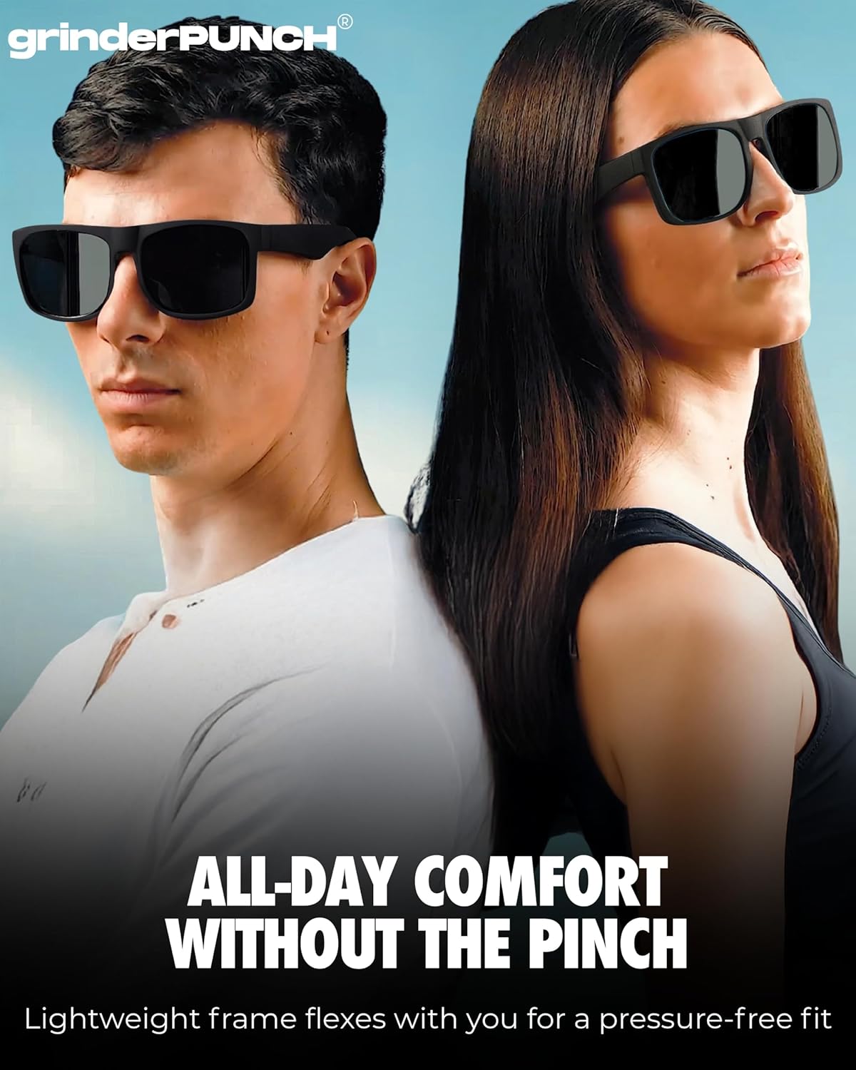 XL Polarized Oversized Sunglasses | Lightweight Men's Big Wide Head UV Protection for Sports, Driving, Fishing | Large Face Fit (Matte)