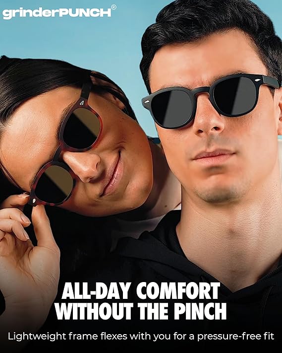 Polarized Round Sunglasses for Women Men Stylish Retro Circle Frame