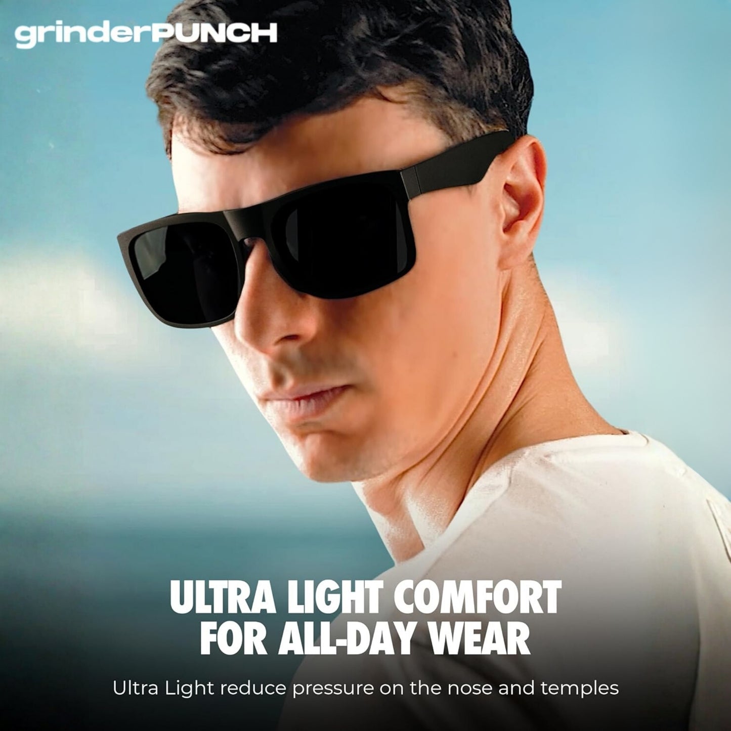 XL Polarized Oversized Sunglasses | Lightweight Men's Big Wide Head UV Protection for Sports, Driving, Fishing | Large Face Fit (Matte)