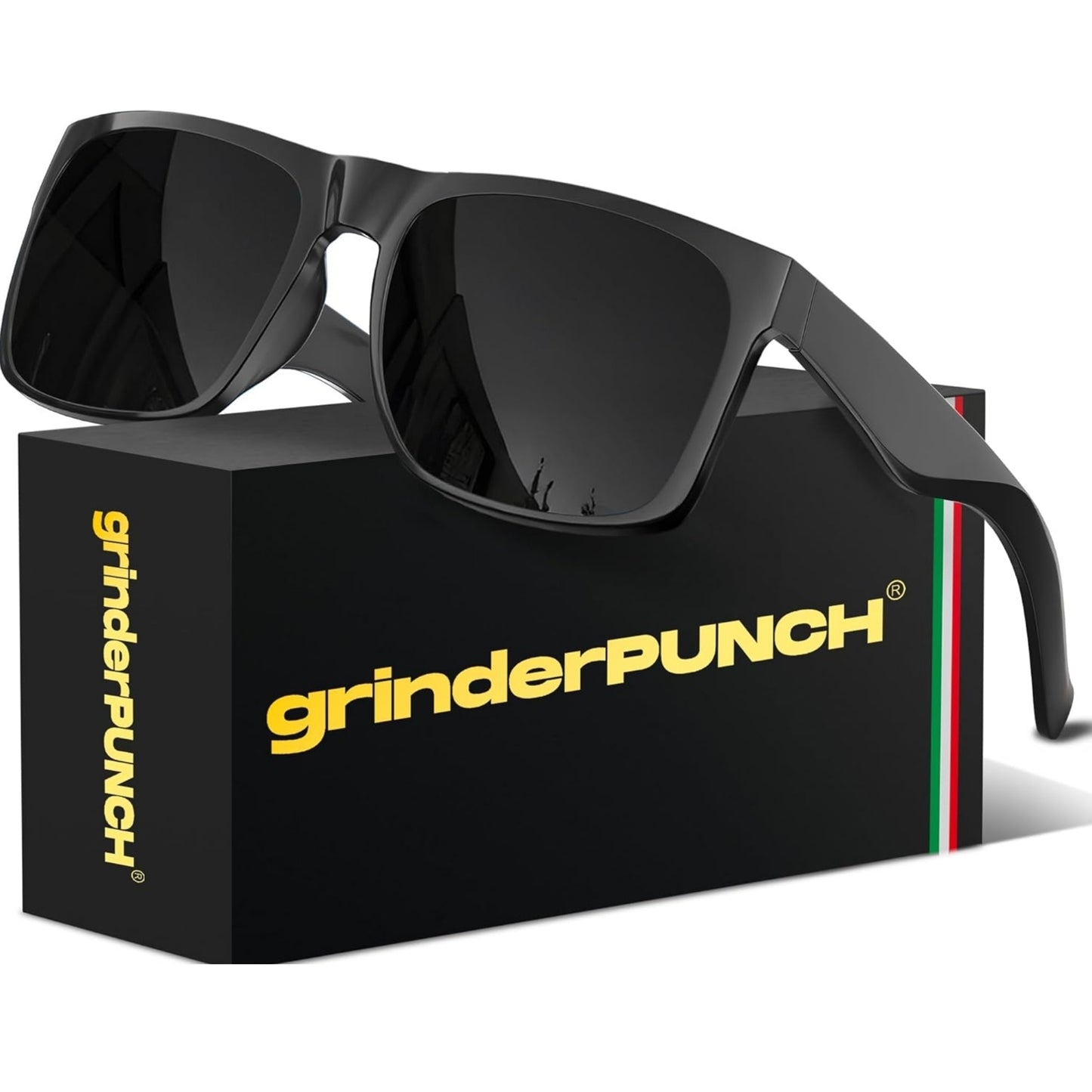 XL Polarized Oversized Sunglasses | Lightweight Men's Big Wide Head UV Protection for Sports, Driving, Fishing | Large Face Fit (Matte)