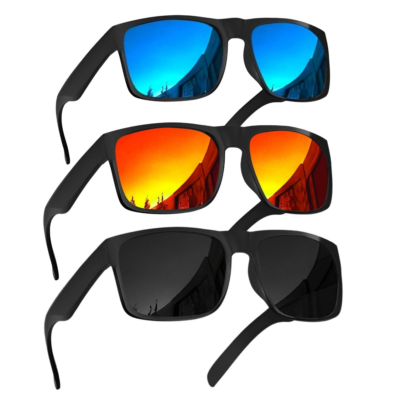 grinderPUNCH Mens Oversized Sunglasses XL Big Head Fit, Extra Wide Frame Sunglasses for Men, Big Heads, XXL Large Wide Shades