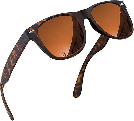 Polarized Sunglasses for Men and Women with UV400 Protection (Polarized Brown Lens)