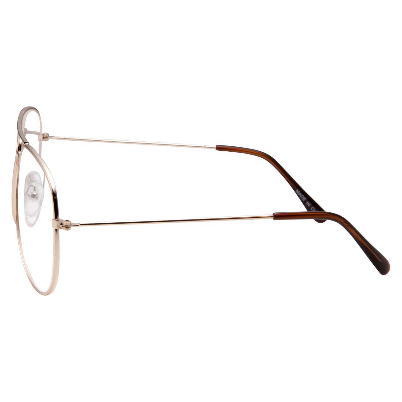 grinderPUNCH Aviator Clear Lens Glasses Non Prescription Dwight Schru