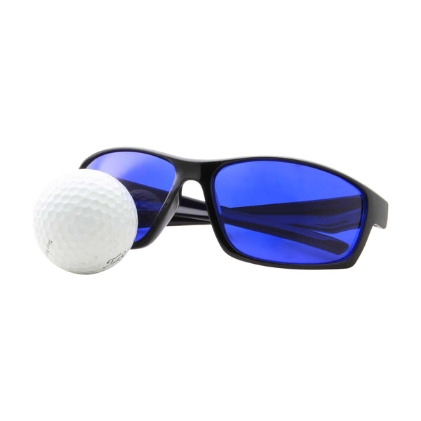 Mens Active Sports Golf Ball Finder Semi Rimless Sunglasses - grinderPUNCH