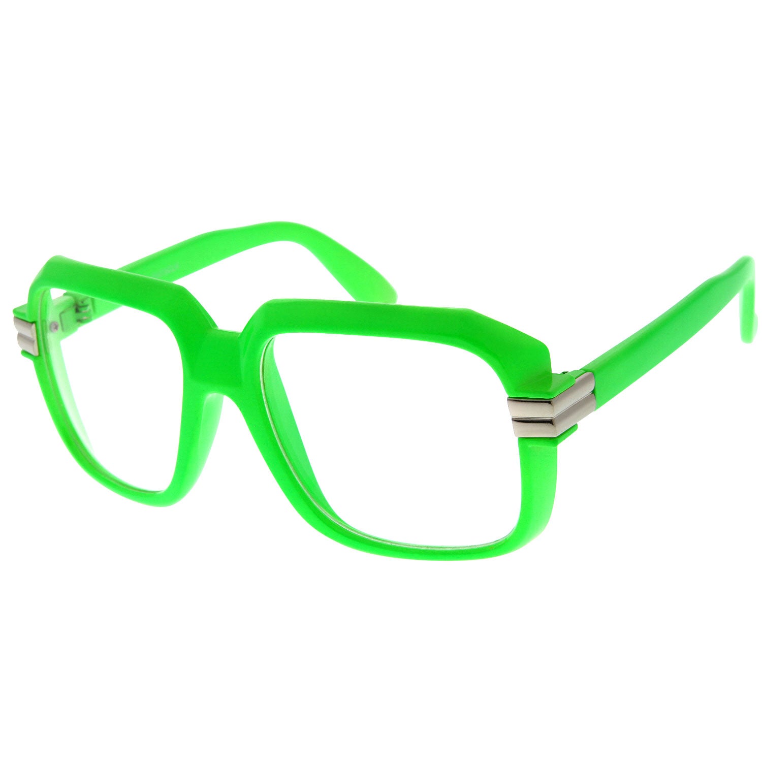 grinderPUNCH Run DMC Pop Color Oversized Gazelle Nerdy Clear Lens Eye Glasses