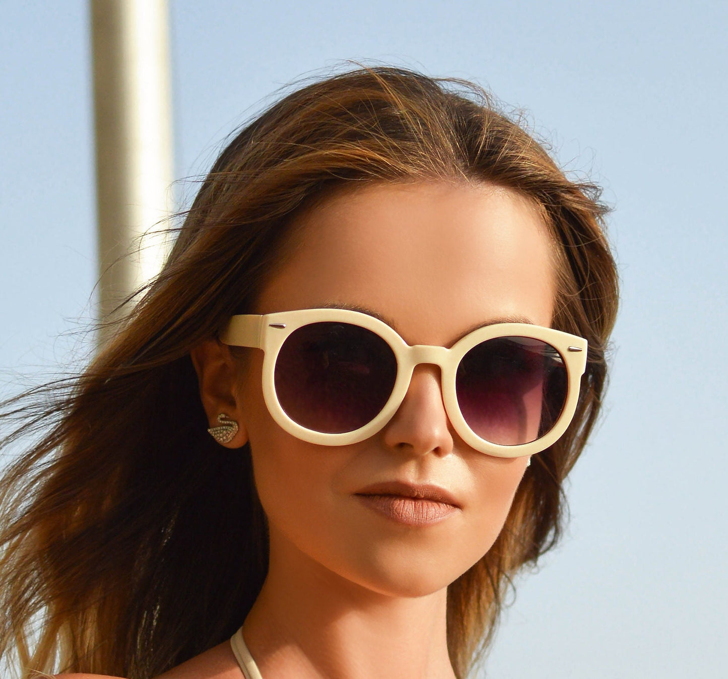 grinderPUNCH Oversized Sunglasses For Women Round Circle Oversized Mod Fashion