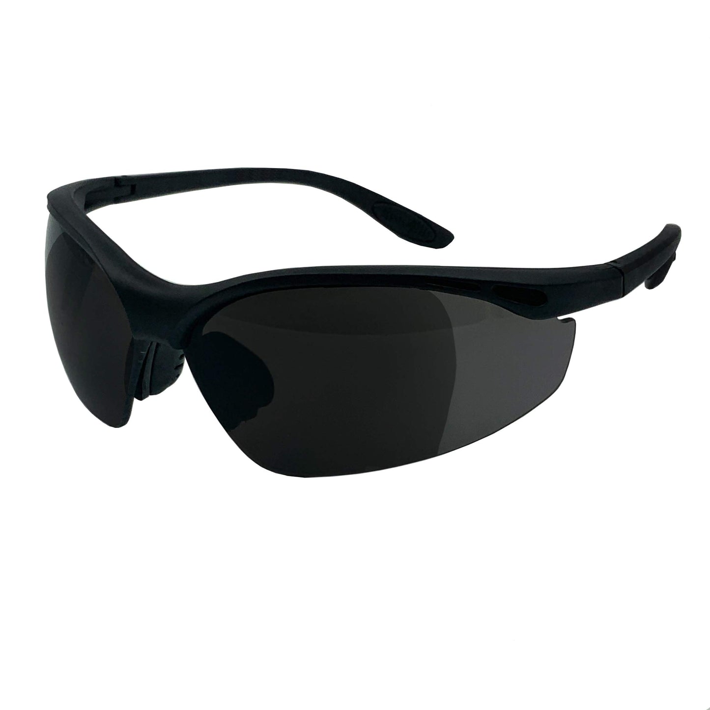 grinderPUNCH Full Lens Magnification Safety Glasses with Black Frame | Clear Lens | | Magnifying Reading Eyewear (Tinted +2.50 Diopter)
