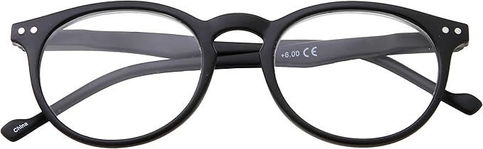 Wise Eyewear High Magnification Power Strong Reading Glasses Readers +4.00 to +6.00 - grinderPUNCH