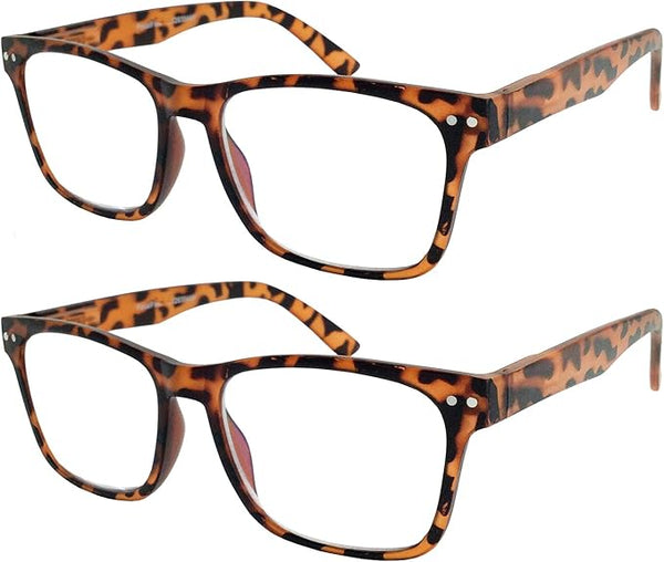 2 Pack Bulk Multi Focus 3 Power Progressive Reading Glasses - No Line