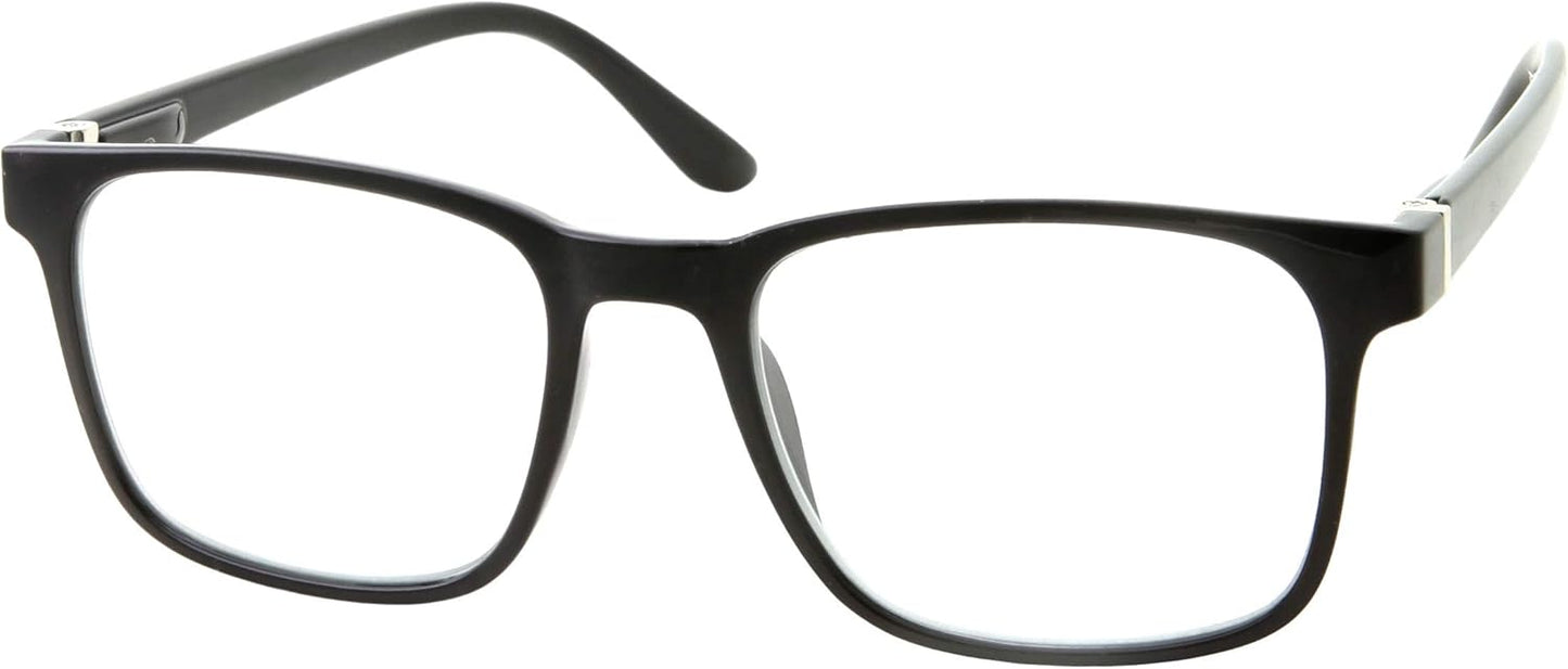 grinderPUNCH Transition Lens | Photochromic Reading Glasses | Clear Readers Turns into Sunglasses in the Sun | UV400 (Black, 2.50)