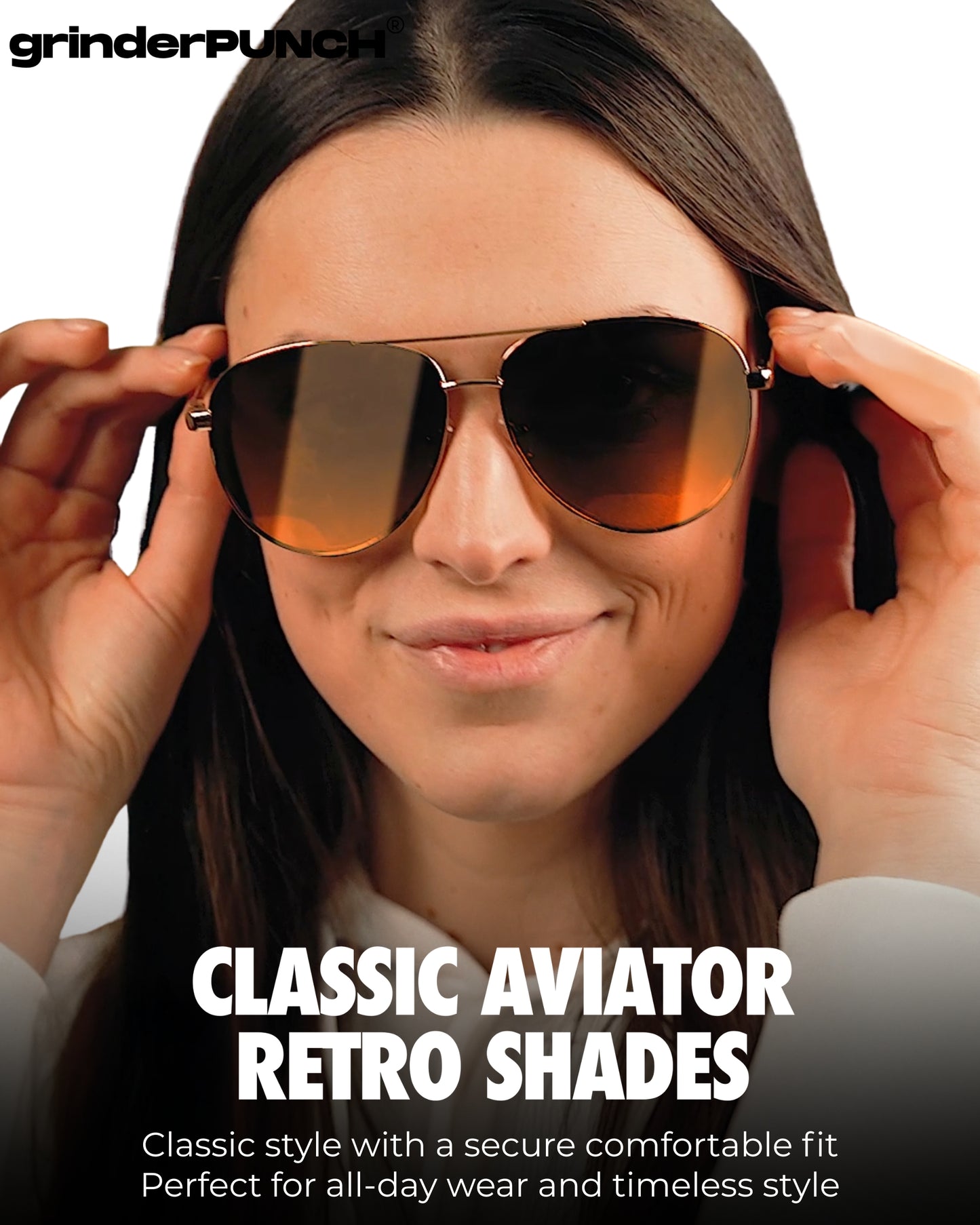 Big XL Wide Frame Extra Large Aviator Sunglasses (Gold - Gradient Lens)