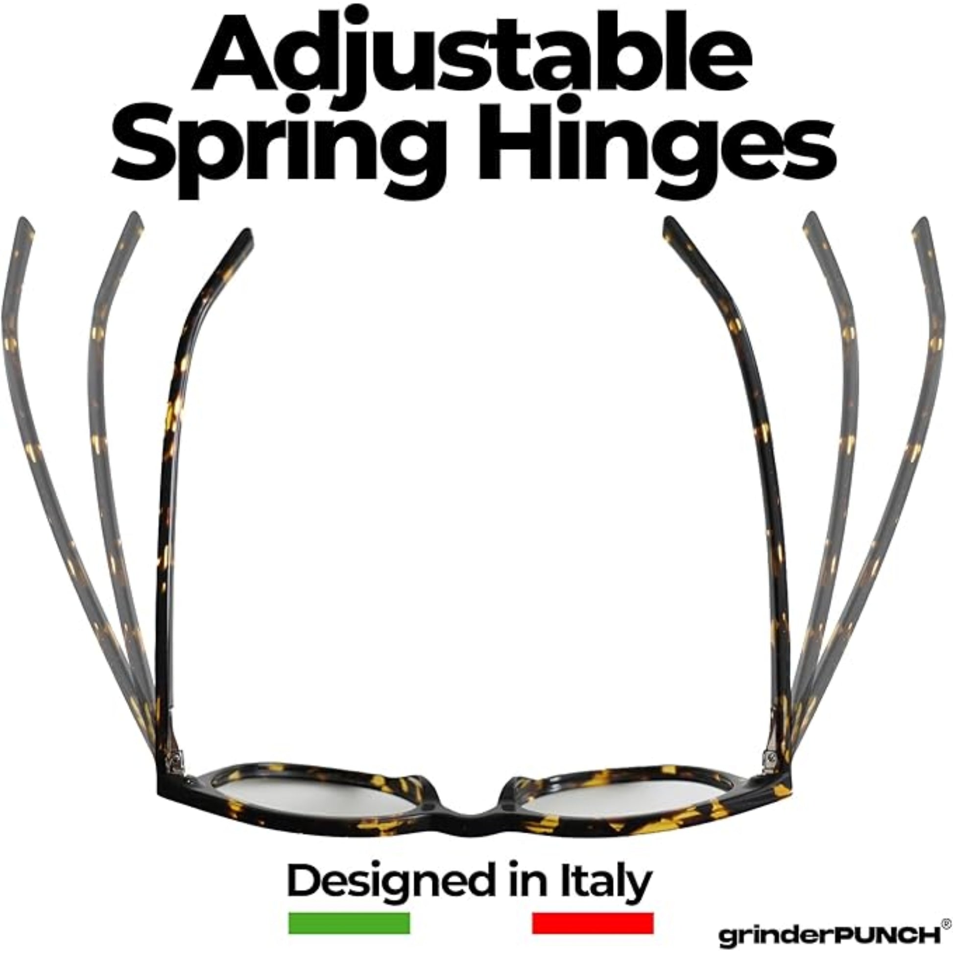 Classic Reading Glasses for Women and Men Blue Light Blocking Readers Stylish Readers with Spring Loaded Hinges 2 Pack - grinderPUNCH