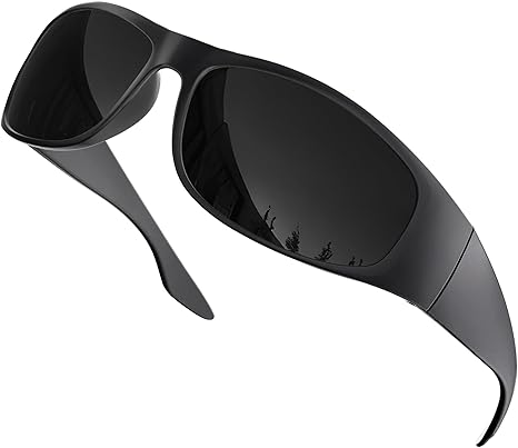 Super Dark Polarized Black Sunglasses (Superdark Lens)