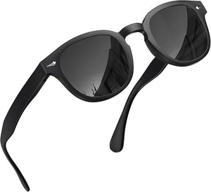 Polarized Round Sunglasses for Women Men Stylish Retro Circle Frame - grinderPUNCH
