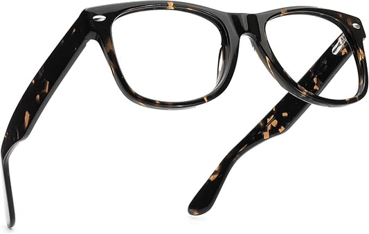 grinderPUNCH Blue Light Blocking Glasses for Women Men | Computer Gaming Glasses for Women Men | Anti Eyestrain Glasses - Teal, Tortoise, Whisky
