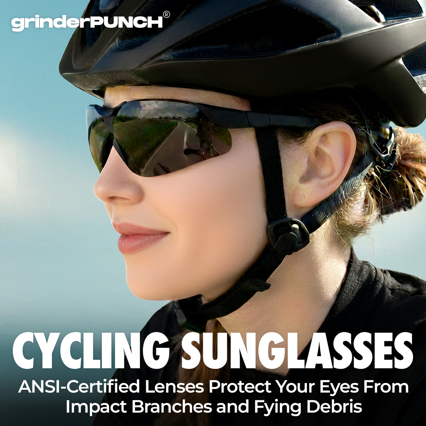 grinderPUNCH Bifocal Safety Sunglasses Sun Reading Glasses ANSI Z87 Impact Resistant Magnifier Sun Readers for Work Men Women