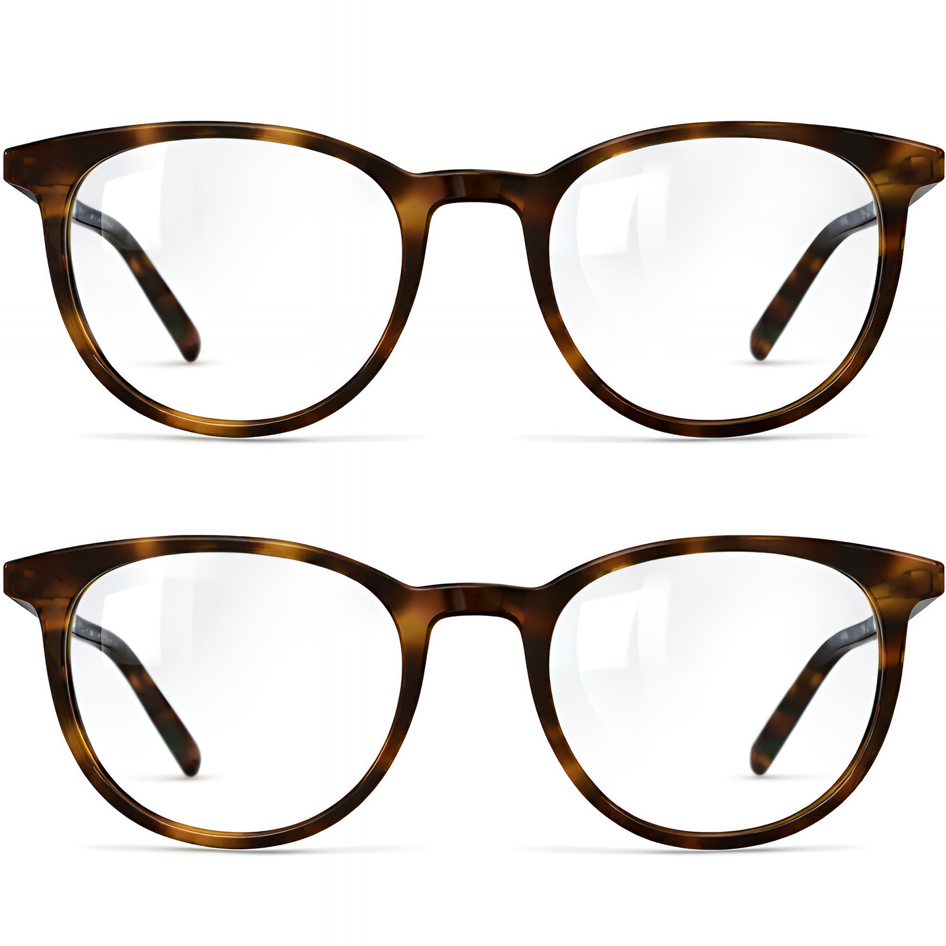 Classic Reading Glasses for Women and Men Blue Light Blocking Readers Stylish Readers with Spring Loaded Hinges 2 Pack - grinderPUNCH