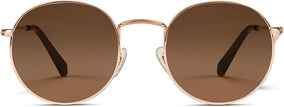 Trendy Oversized Classic Aviator Driving Sunglasses (Brown)