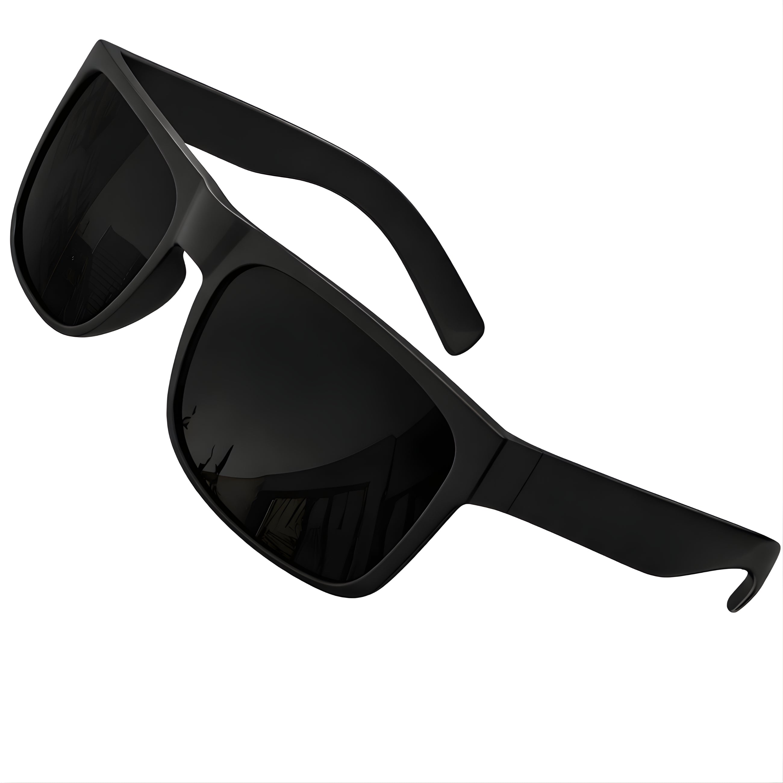 XL Polarized Oversized Sunglasses | Lightweight Men's Big Wide Head UV Protection for Sports, Driving, Fishing | Large Face Fit (Matte)