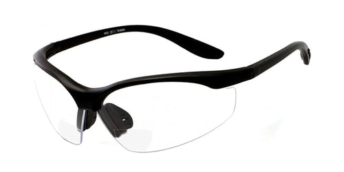 grinderPUNCH Bifocal Safety Glasses Readers ANSI Z87 Impact Resistant Bifocal Diopter Magnifying Reading Glasses +1.5