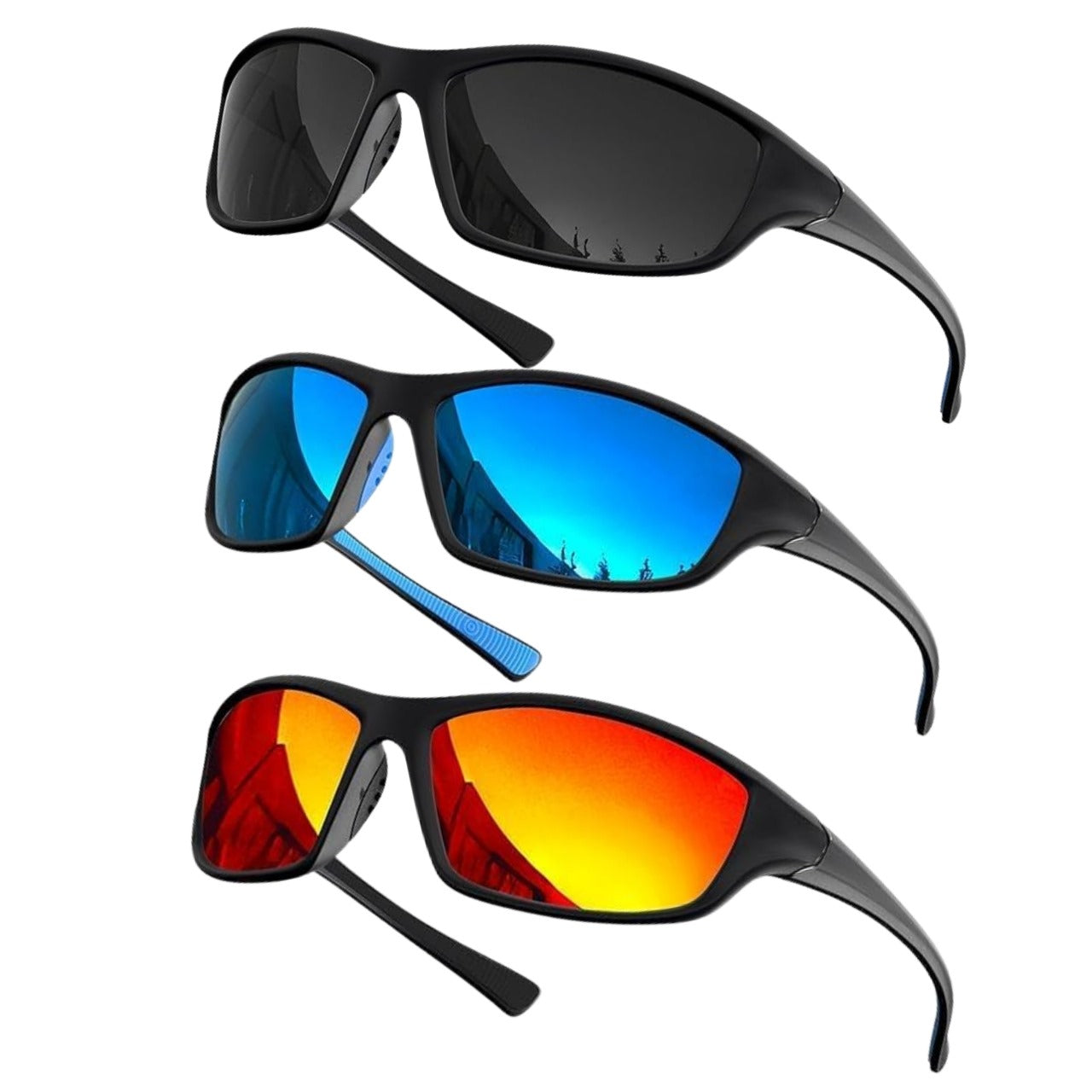 grinderPUNCH Sport Polarized Sunglasses for Men & Women Baseball Running Cycling Fishing Golf Driving Shades Sun Glasses