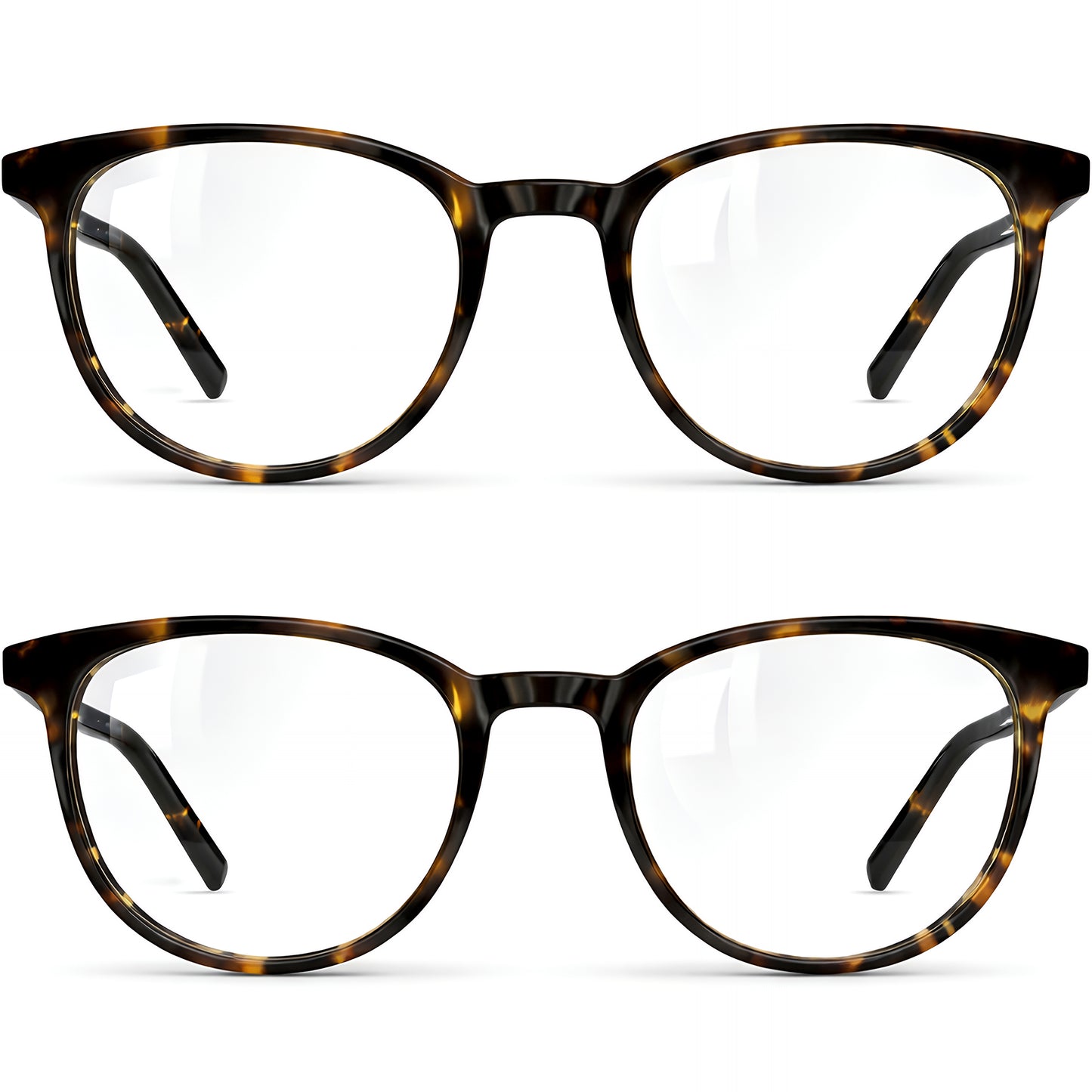 Classic Reading Glasses for Women and Men Blue Light Blocking Readers Stylish Readers with Spring Loaded Hinges 2 Pack - grinderPUNCH