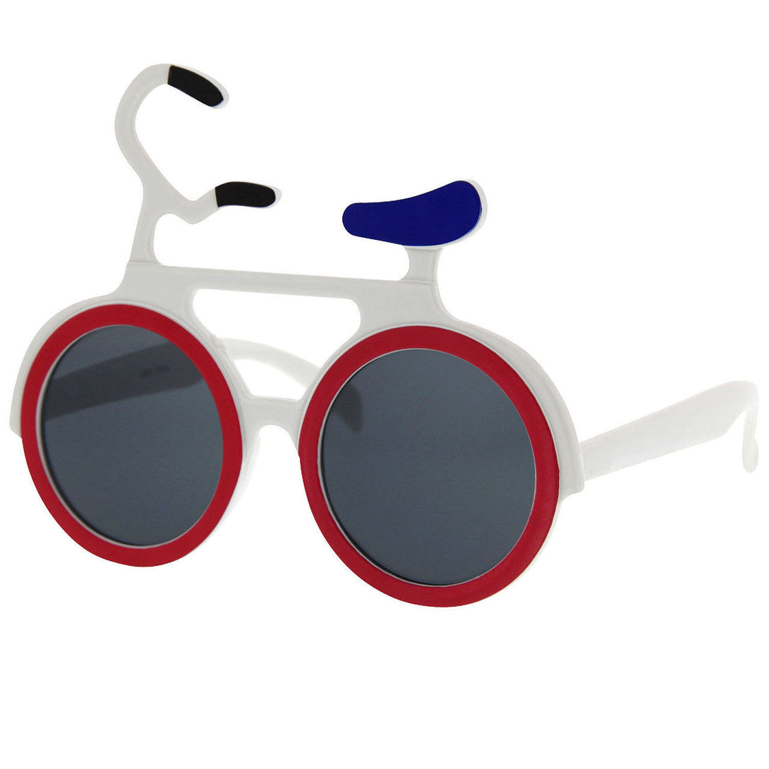 Bicycle Shaped Party Novelty Costume Sunglasses - grinderPUNCH