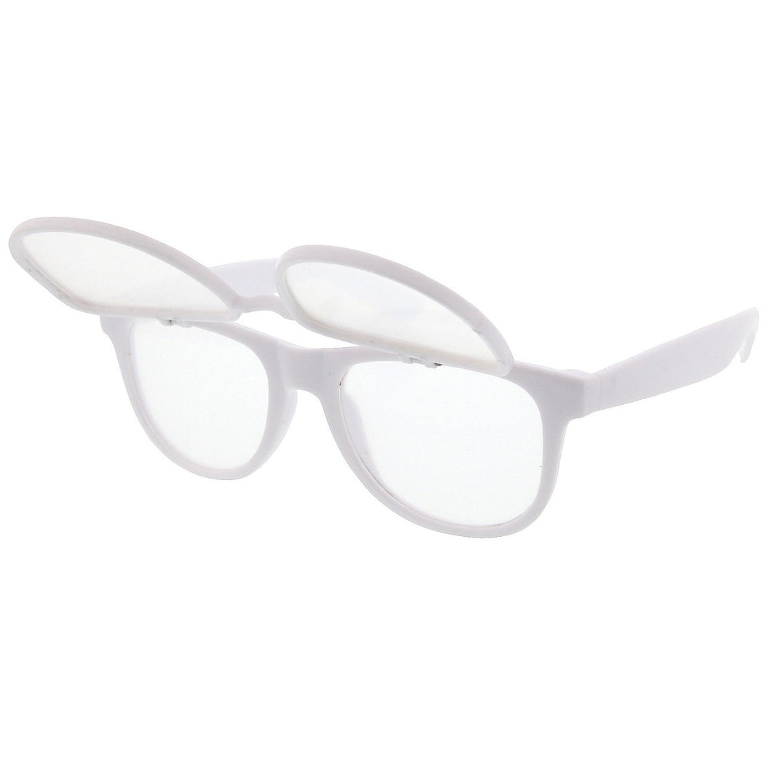 Prism Diffraction Flip Up Fireworks Glasses - grinderPUNCH