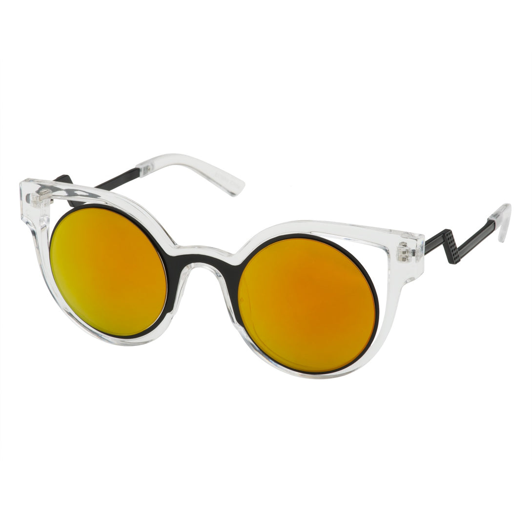 Sonia - Clear / Black / Orange Sunburst