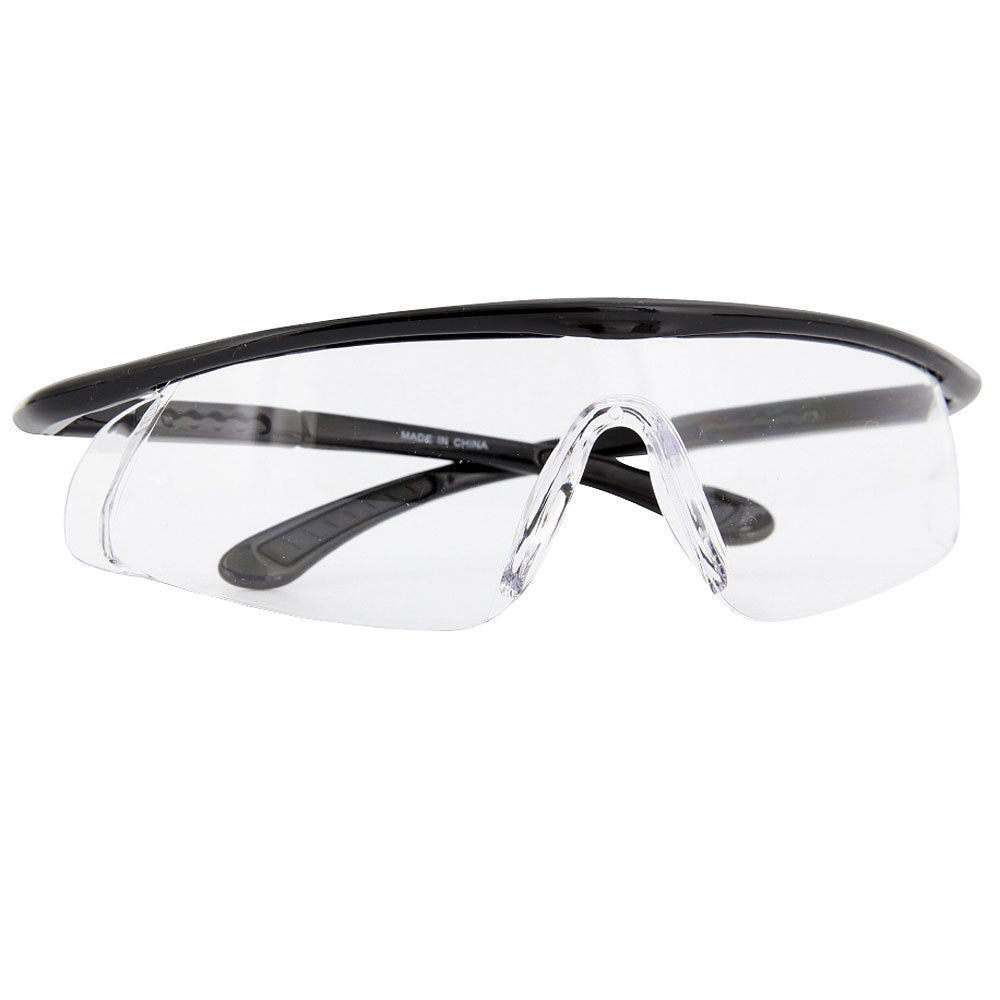 Full Width Safety Glasses Sunglasses Clear Eye Protection Adjustable - grinderPUNCH