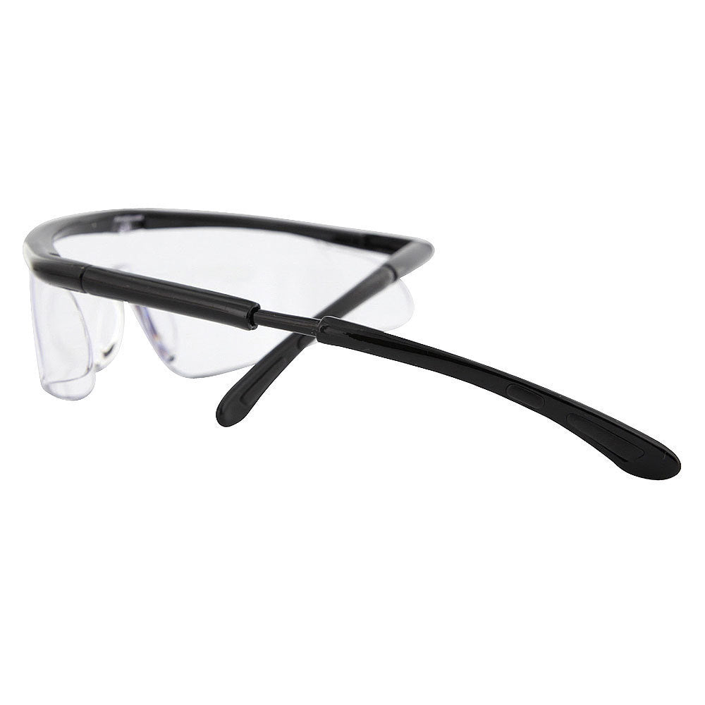 Full Width Safety Glasses Sunglasses Clear Eye Protection Adjustable - grinderPUNCH