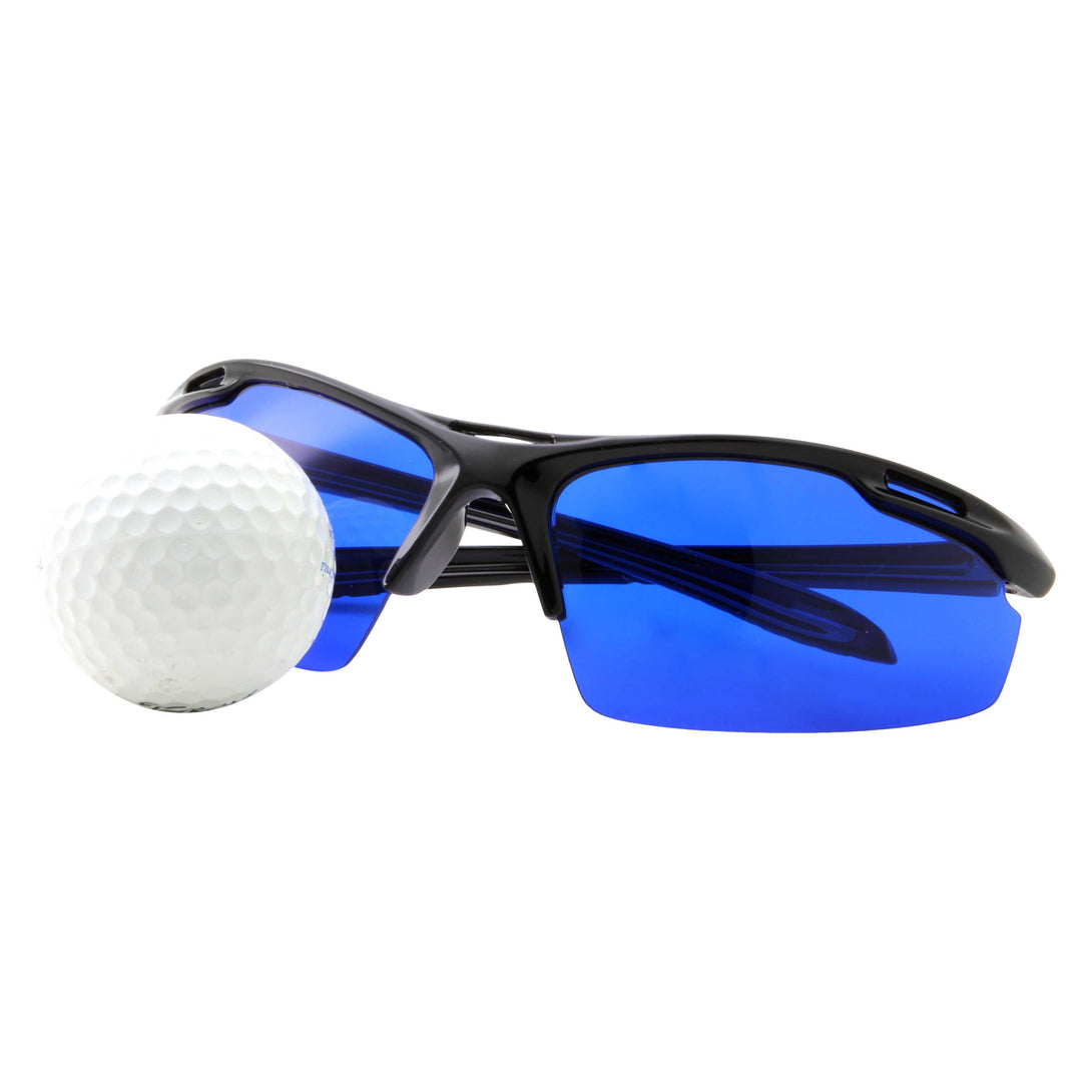 Mens Action Sports Golf Ball Finder Rectangle Sunglasses - grinderPUNCH