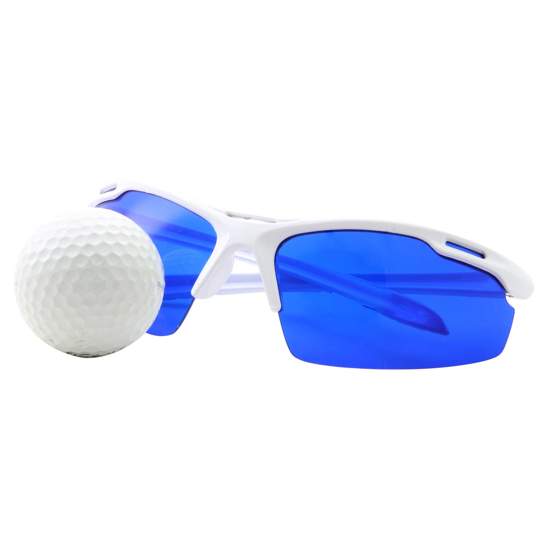 Mens Action Sports Golf Ball Finder Rectangle Sunglasses - grinderPUNCH
