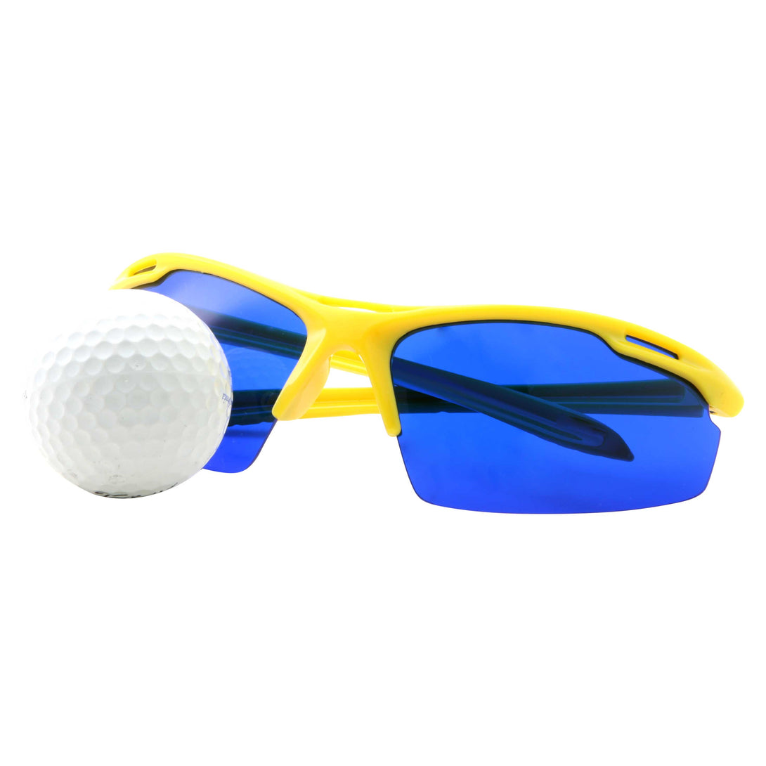 Mens Action Sports Golf Ball Finder Rectangle Sunglasses - grinderPUNCH