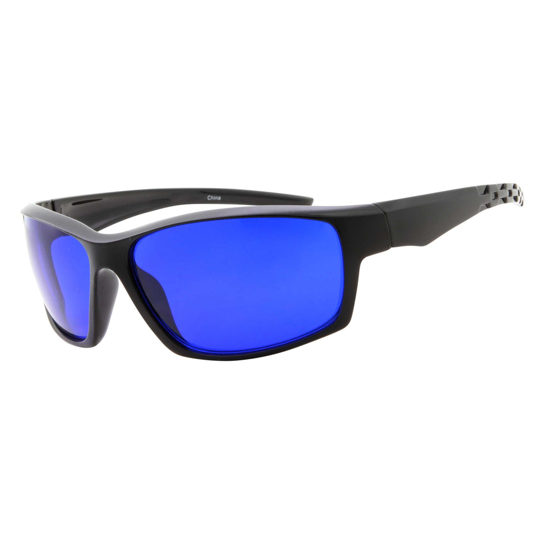 Mens Active Sports Golf Ball Finder Semi Rimless Sunglasses - grinderPUNCH